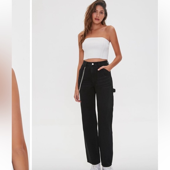 Forever 21 Sweater Knit Tube Top Size Large - Picture 3 of 3